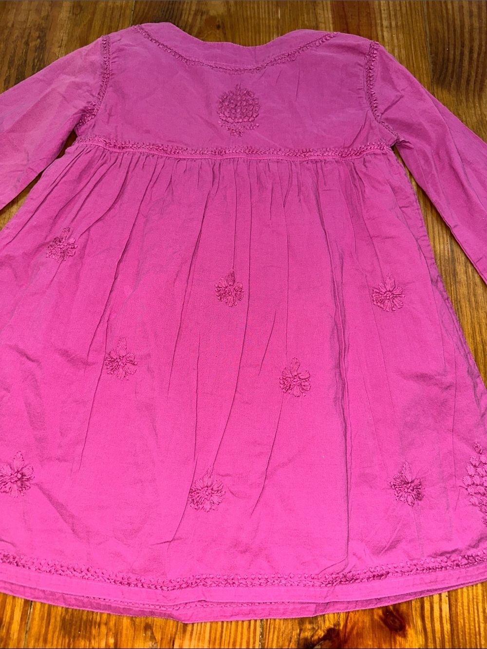 Roller Rabbit Girls' Pink Embroidered Tunic Dress - Picture 9 of 12